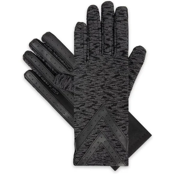 Women's Spandex Gloves Touchscreen Warm Fleece Chevron All Weather Small